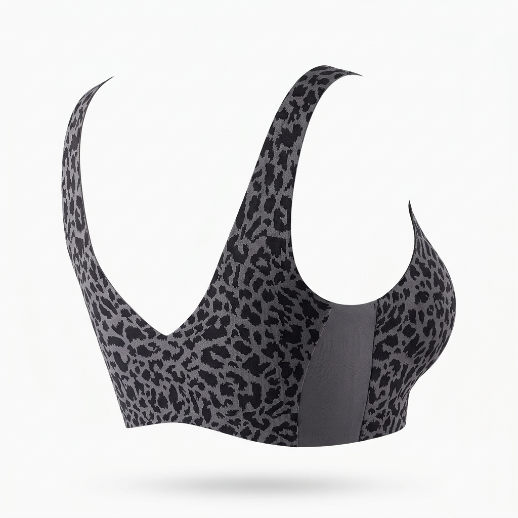 Leopard Seamless Push-Up Bra