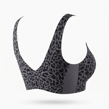 Leopard Seamless Push-Up Bra