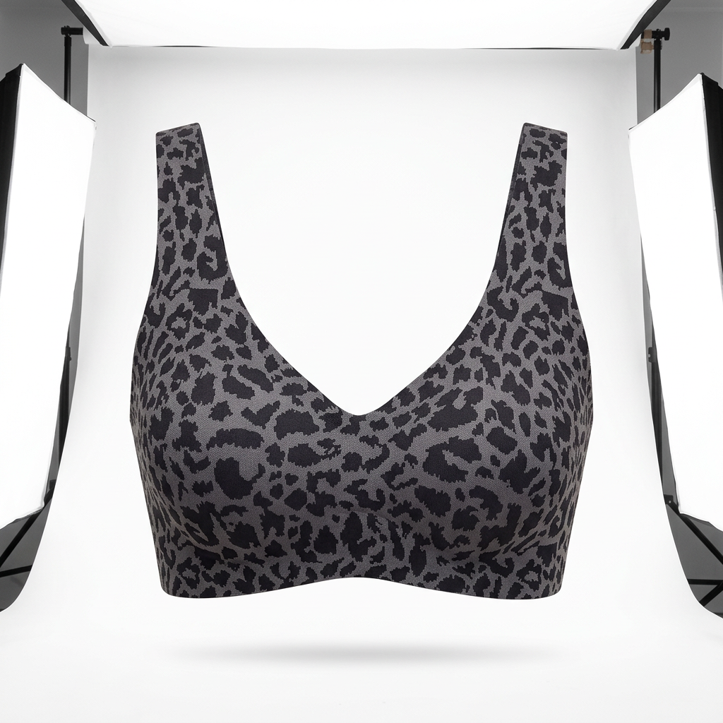 Leopard Seamless Push-Up Bra