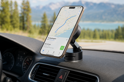 Magnetic Vacuum Car Phone Stand